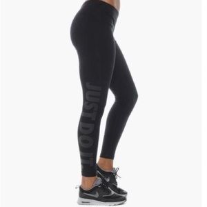 New Nike Just Do It Leggings with Black Words